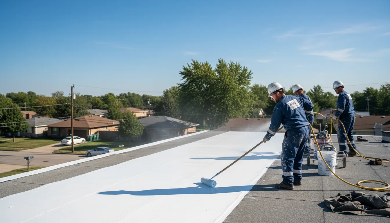 Commercial roof coating in Glen Elder, KS near me